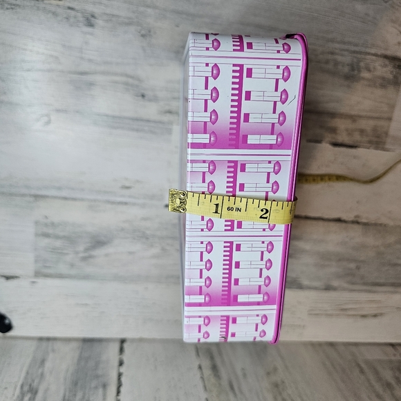 Amika Sugar Skull Tin Storage Boxes w/ Slide Closure Pink Brooklyn Cityscape - Picture 7 of 7